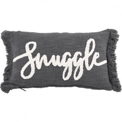 Tiseco cushion Cotton Slub Snuggle gray 30 x 50 cm