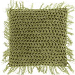 Unique Living cushion Tufo olive green 45 x45 cm