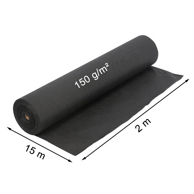 Unkrautvlies - Gartenvlies | 15 x 2 m (30 m²), 150 g/m²