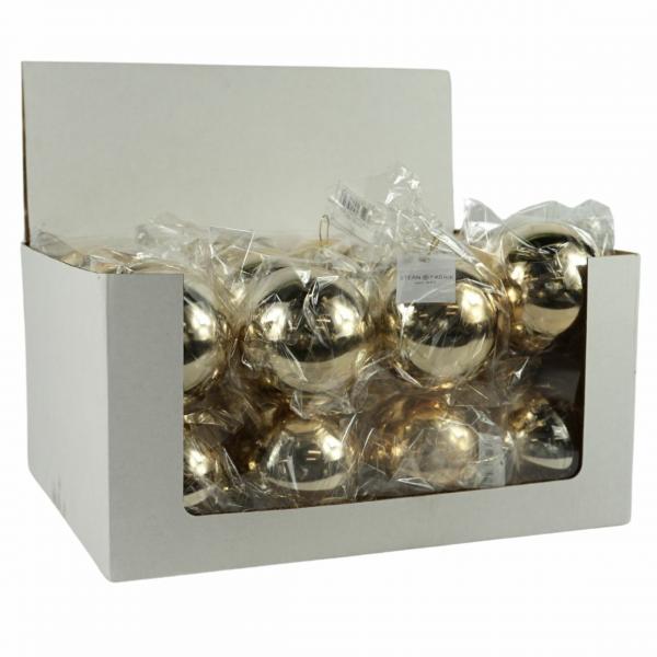 Weihnachtskugel gold 10 cm