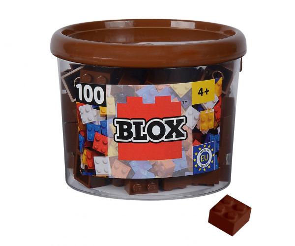 Androni - Blox 100 braune 4er Bausteine in Dose