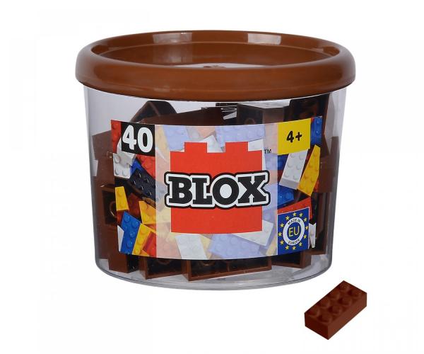 Androni - Blox 40 braune 8er Bausteine in Dose