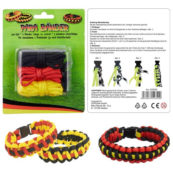 Armb&auml;nder "Deutschland", 3er Set