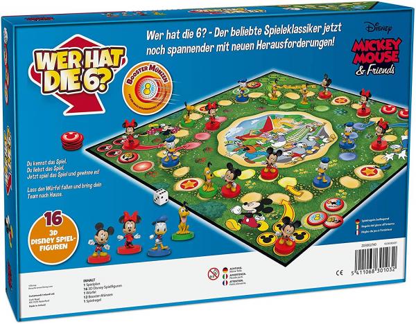 ASS Altenburger - Disney Mickey Mouse & Friends - Wer hat die 6? - Brettspiel