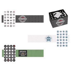 Banderole and sticker for beer crate, 3/s, DIY, approx. 140cmL