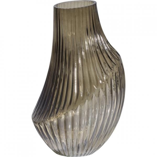 BePureHome Vase Toot geräuchertes Glas 25 cm
