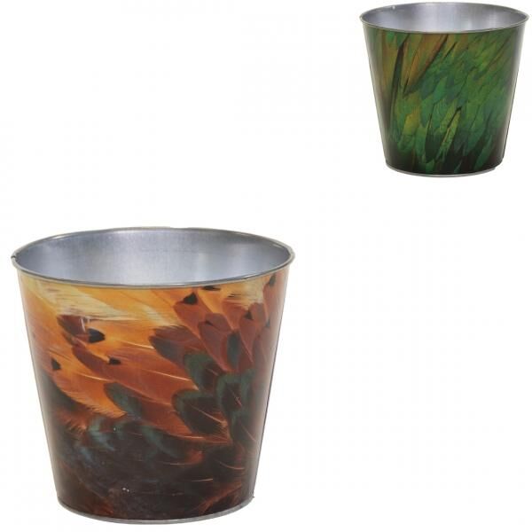 Blumentopf Bob Feather M 13 cm 2 Stück sortiert