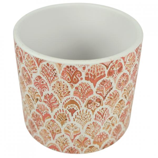 Blumentopf Orange Keramik 13,5 cm