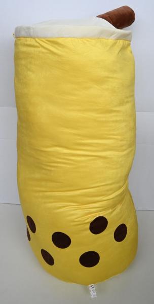 Bubble Tea Pl&uuml;sch gelb - 100 cm