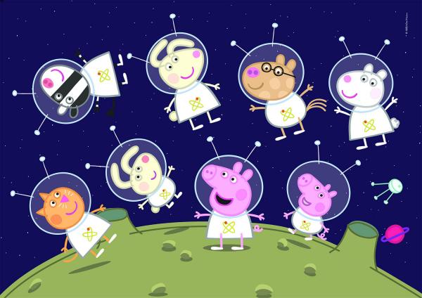 Clementoni 26096 - 60 Teile Double Face Puzzle - Peppa Pig