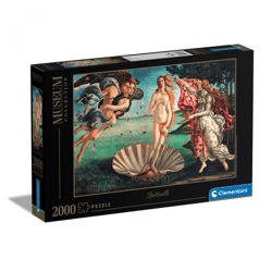 Clementoni 32572 - 2000 Teile Puzzle - Museum Collection - Botticelli - Die Geburt der Venus