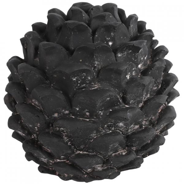 Countryfield Skulptur Tannenzapfen Donato L schwarz 18 cm