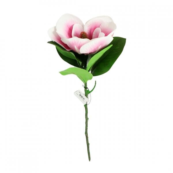 Countryfield Künstliche Blume Magnolie weiß/rosa 65 cm