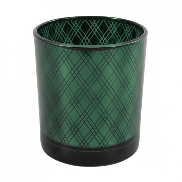 Countryfield Teelichthalter Darci grün 10 cm