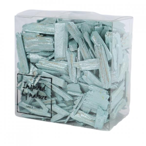 Deko-Holzspäne 30-50 mm türkis 165 gr