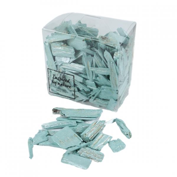 Deko-Holzspäne 30-50 mm türkis 165 gr