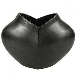 Dekocandle vase torso metal black 26 cm
