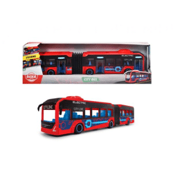 Dickie Toys - Spielzeug-Bus Volvo (rot) – lenkbarer City Bus (40 cm)