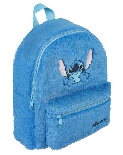 Disney Lilo & Stitch - Pl&uuml;sch Rucksack mit Vortasche