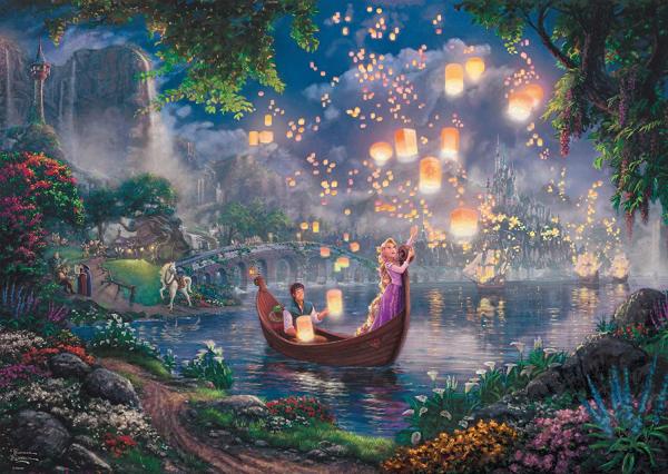 Disney, Rapunzel - 1000 Teile Puzzle (Thomas Kinkade)