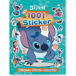 Disney Stitch: 1001 Sticker - Stickern, Rätseln, Ausmalen - Softcoverbuch