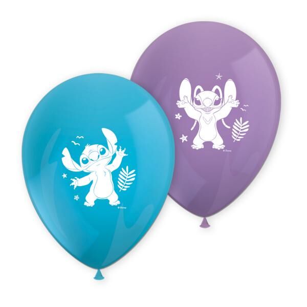 Disney Stitch - 8 Luftballons - 2-fach sortiert