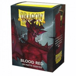 Dragon Shield Standard Matte Sleeves - Blood Red 'Simurag' (100 Sleeves)