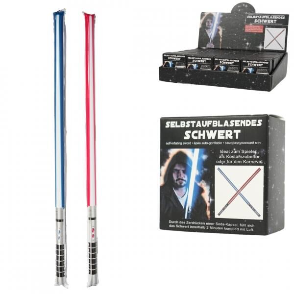 Folienballon Schwert selbstaufblasend 95 cm 2 sortiert