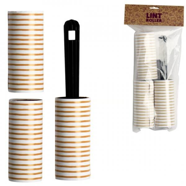 Fusselrolle mit 2 zusätzlichen Rollen 20 cm