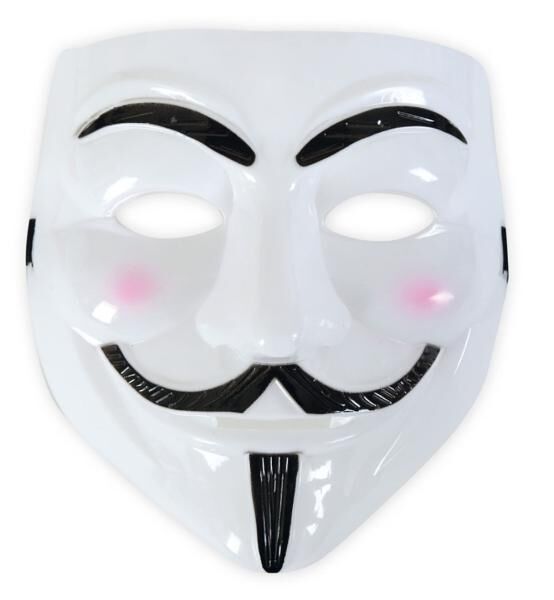 Halbmaske "V" - 1-teilig - Adult
