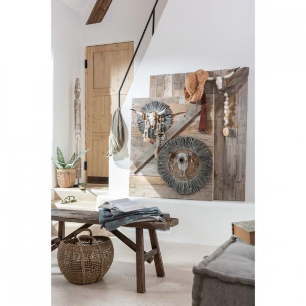 J-Line Figur auf Sockel Kali Albasia 120 cm 2 Stück sortiert