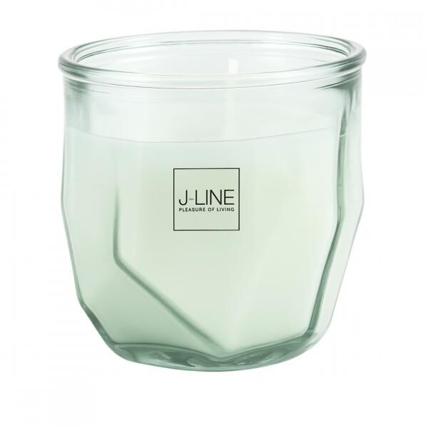 J-LINE Kerze transparent 9 cm