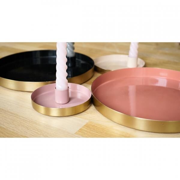 Kerzenständer rund Marrakesch weiß 12 cm