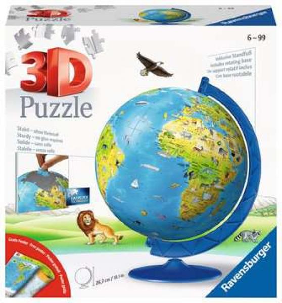 Kinderglobus - 3D Puzzle-Ball - 180 Teile