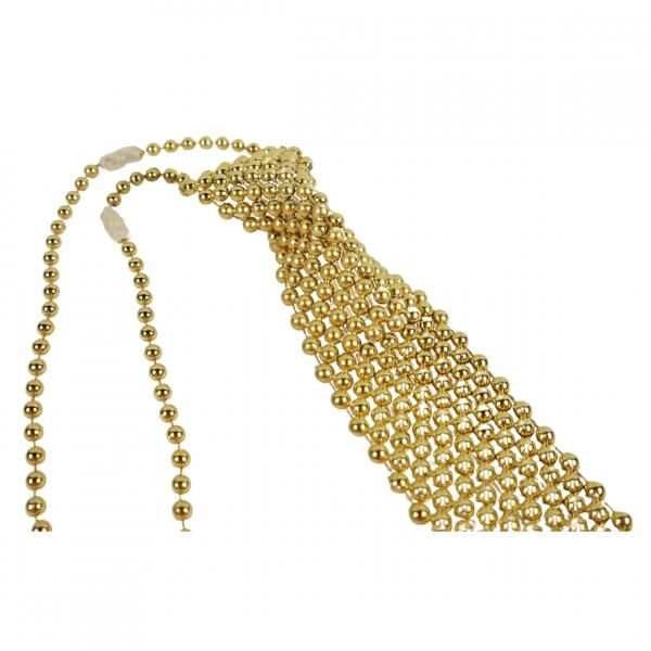 Krawattenperlen metallisch 32 cm 3 Stück sortiert