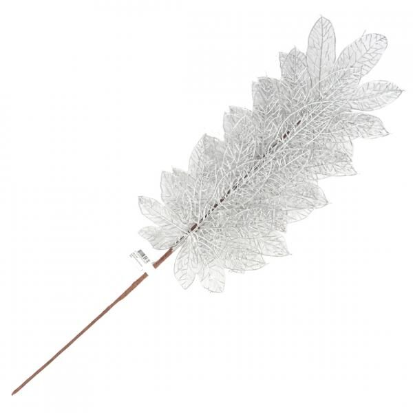 Künstlicher Zweig silber 79 cm