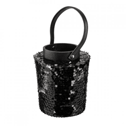 Laterne Lofty Glam Rund schwarz 22 cm