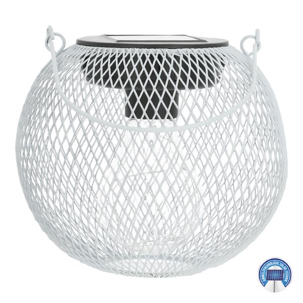 LED Solar Laterne, Netz, Summer, wei&szlig;, ca. 14x13cm