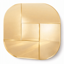 Len-Fra wall mirror Munch gold 100 x 100 cm