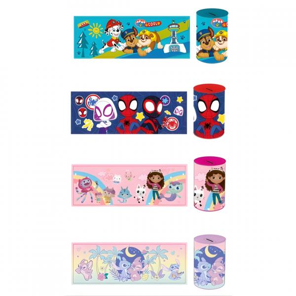 Lizenzspardose 10,5 cm 4 Stück sortiert