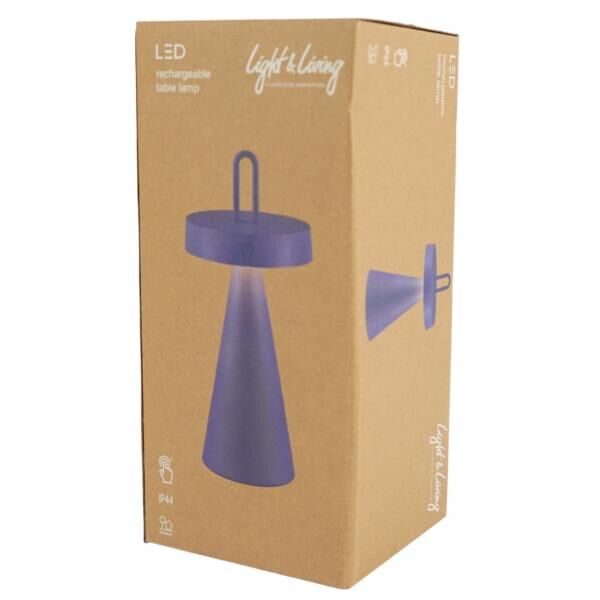 Light & Living Tischleuchte Ankenta LED wiederaufladbar kobaltblau 28,5 cm