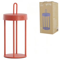 Light & Living tafellamp Isalo LED oplaadbaar terra 28 cm