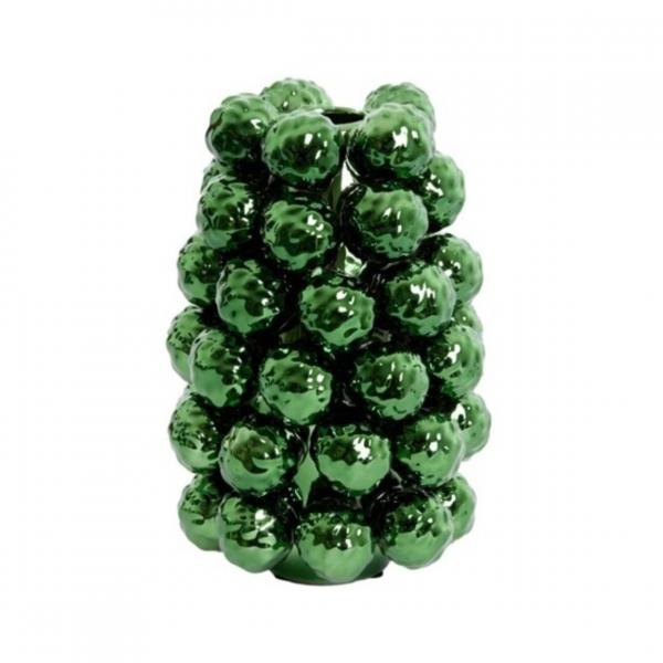 Light & Living Vase Butang Keramik metallisch grün 24,5 cm