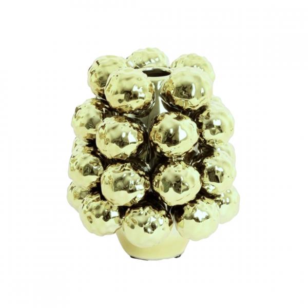 Light & Living Vase Butang Keramik metallisch hellgrün 17 cm