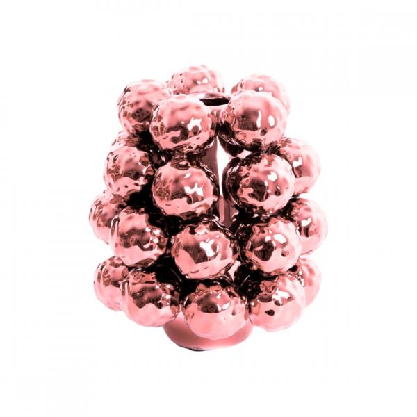 Light & Living Vase Butang Keramik metallisch hellrosa 17 cm
