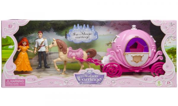 M&auml;rchen Kutsche mit 2 Figuren