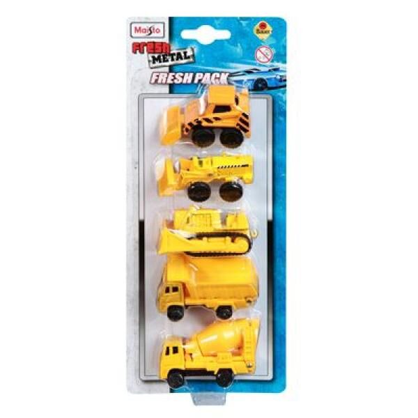 Maisto Toys - Fresh Metal 5-er Set Modellautos, 7,5cm (6-fach sortiert) - Modellauto