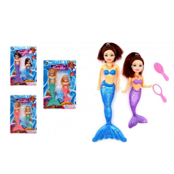 Mermaids 2 pieces on card - 28 x 18 cm