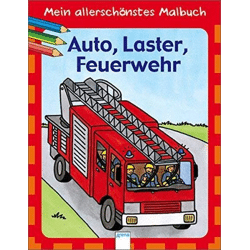 Mein allerschönstes Malbuch - Auto, Laster, Feuerwehr - Buch