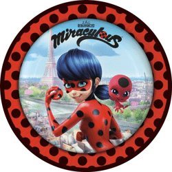 Miraculous - 8 paper plates 23 cm 